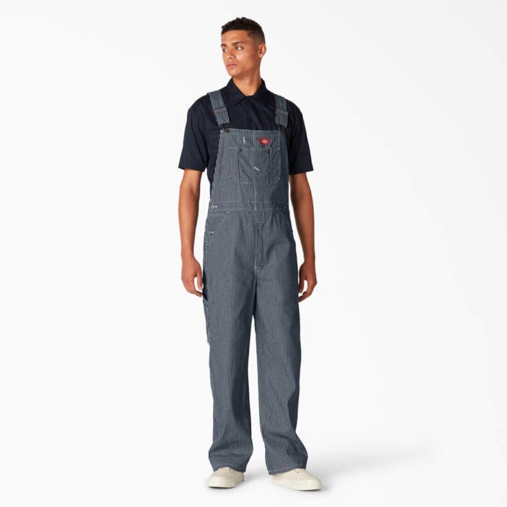 Dickies Hickory Railroad Stripe Utility Overalls